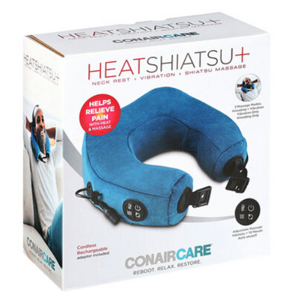Shiatsu Neck Rest with Vibration and Heat Shiatsu Massage